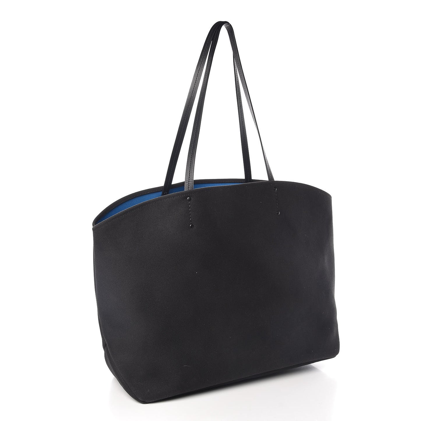 Canapa Racing Logo Shopping Tote Black Azzurro