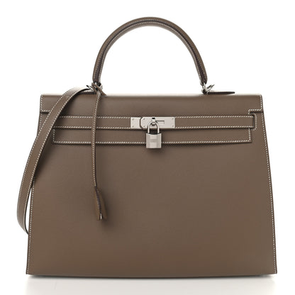 Hermes Epsom Horseshoe Kelly Sellier 35 Etoupe 1 of 10