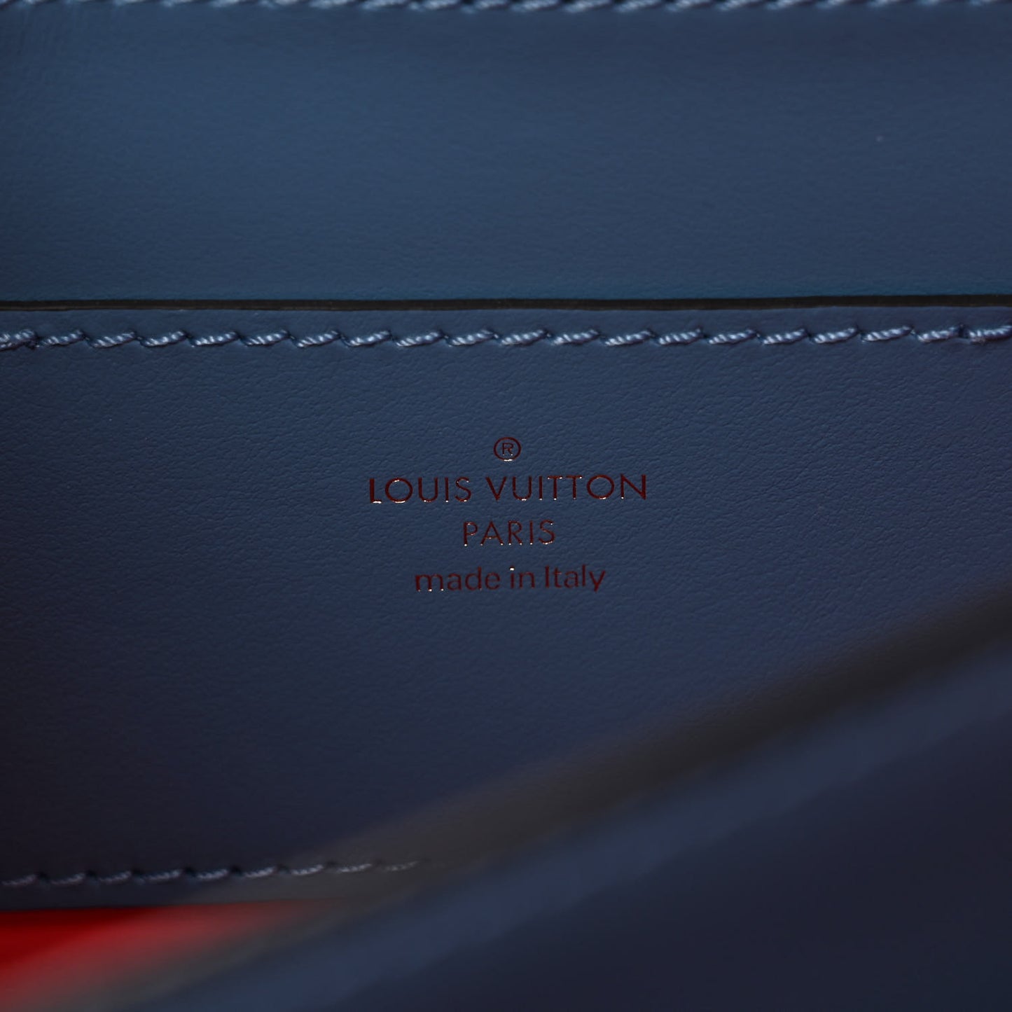 Smooth Calfskin LV Pont 9 Blue Orage