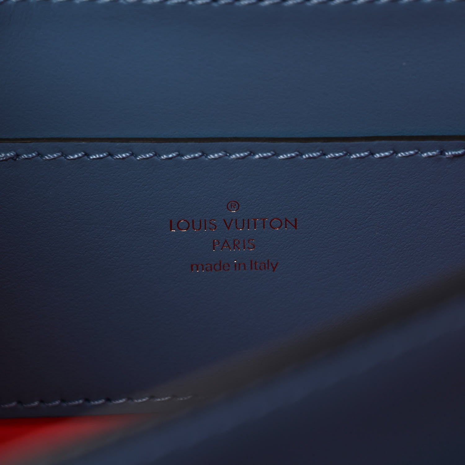 Louis Vuitton Smooth Calfskin LV Pont 9 Blue Orage 7 of 9