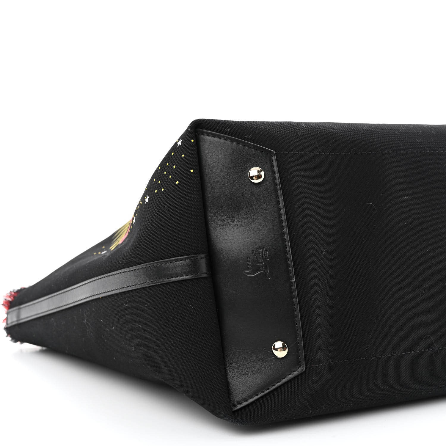 Christian Louboutin Canvas Frangibus Starlight Tote Black 9 of 10