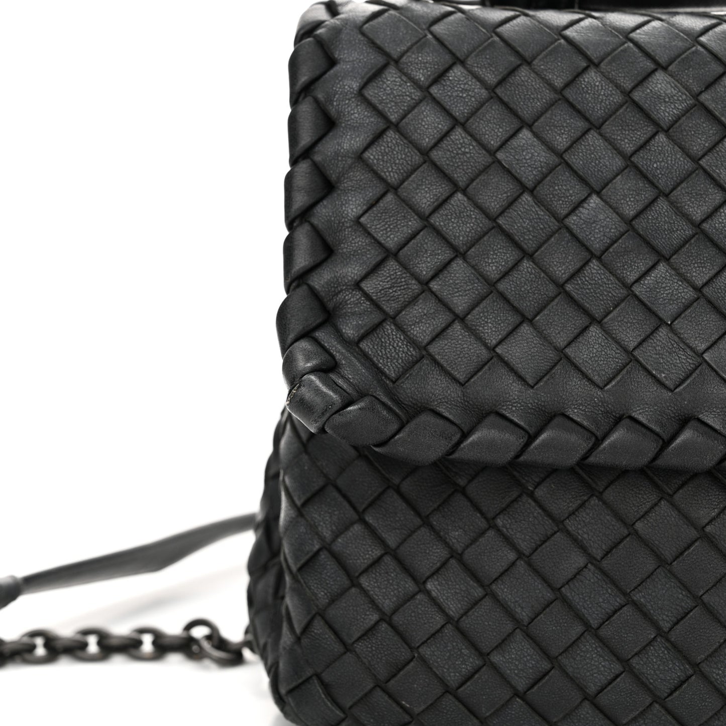 Nappa Intrecciato Small Olimpia Bag Black