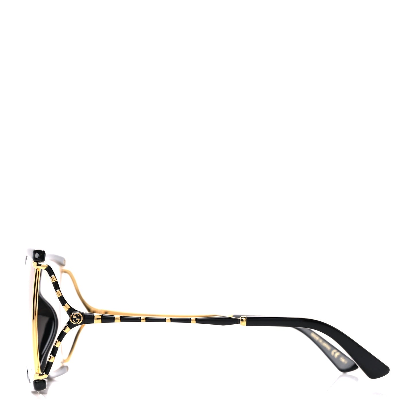 Acetate Metal Square Glasses GG0592SK Black