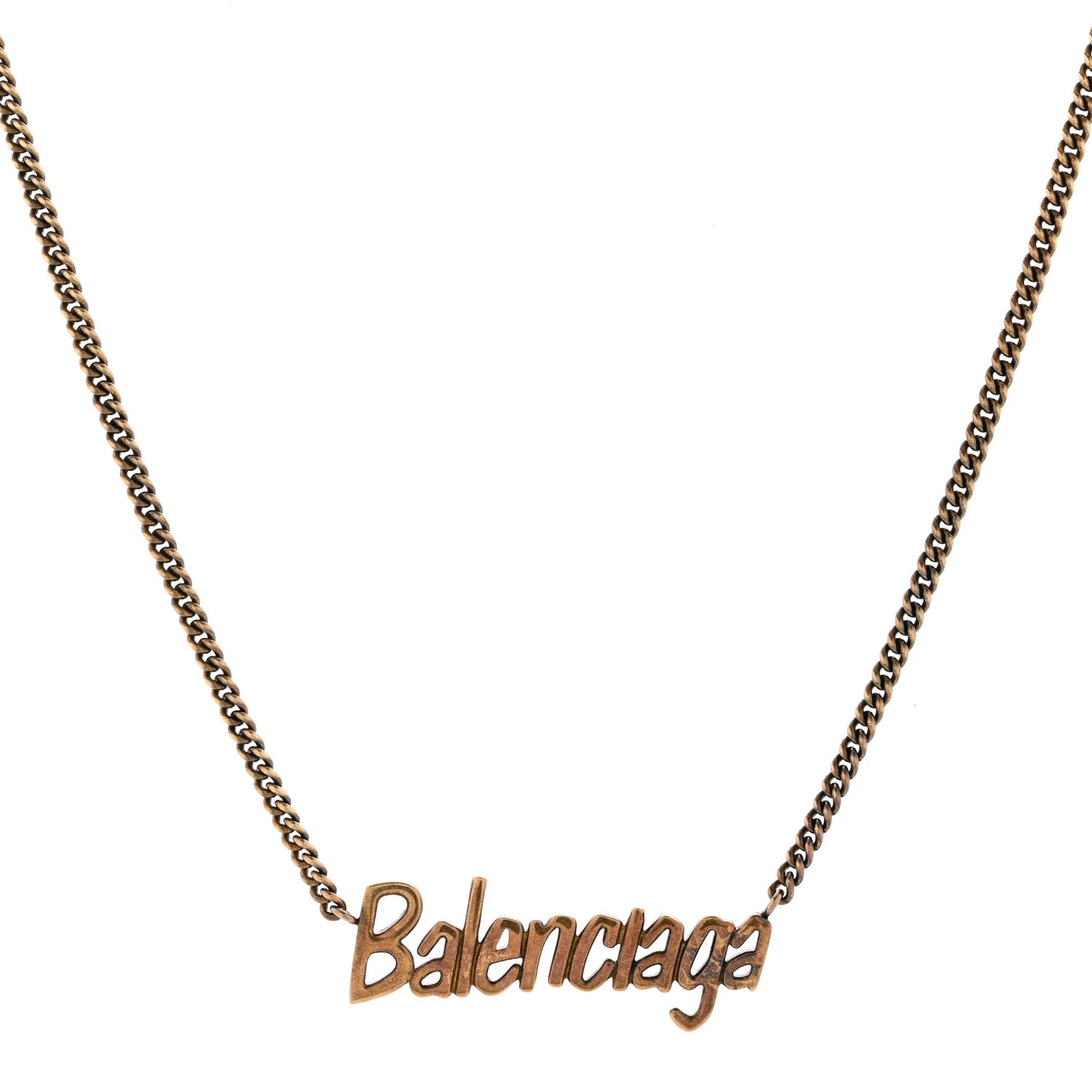 Metal Logo Necklace M Gold