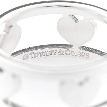 Tiffany Sterling Silver Heart Stencil Band Ring 54 6.75 4 of 4