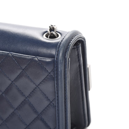 Chanel Plexiglass Patent Mini Boy Brick Flap Navy 15 of 16