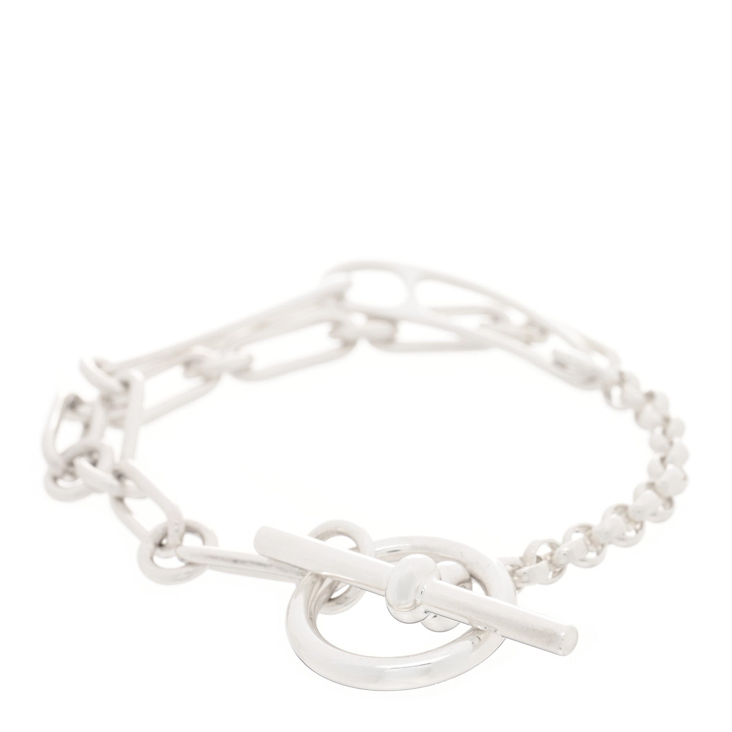 Hermes Sterling Silver Chaine d'Ancre Punk Bracelet SH 2 of 3