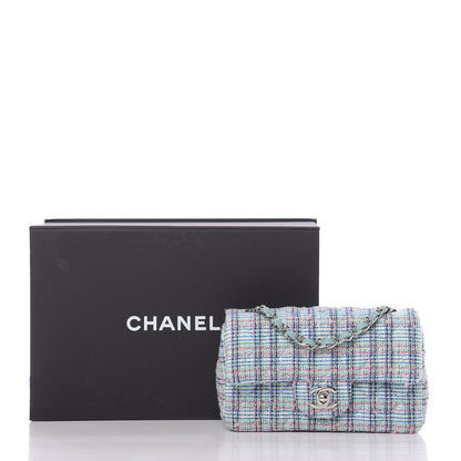 Chanel Quilted Mini Rectangular Flap Blue White 10 of 10