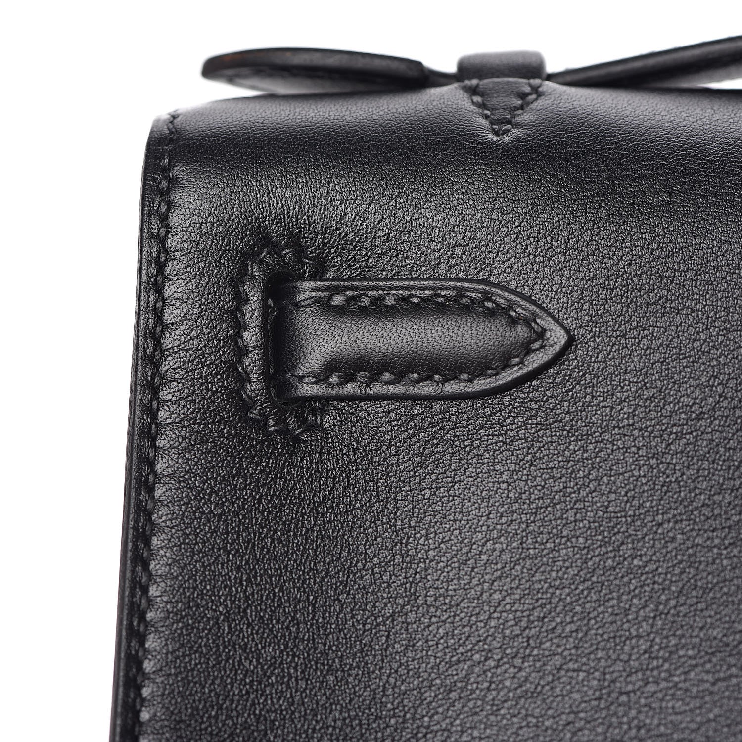 Hermes Swift Kelly Pochette Clutch Black 30 of 31
