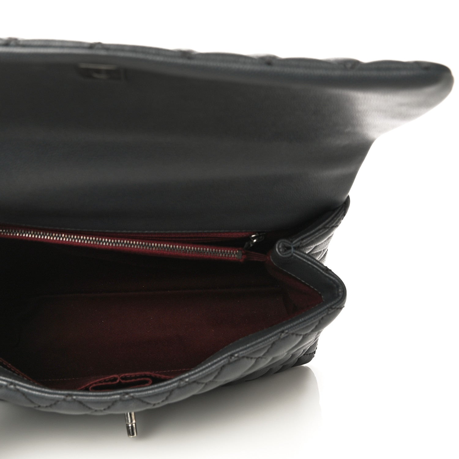 Chanel Caviar Quilted Medium Coco Handle Flap Dark Grey 4 of 10