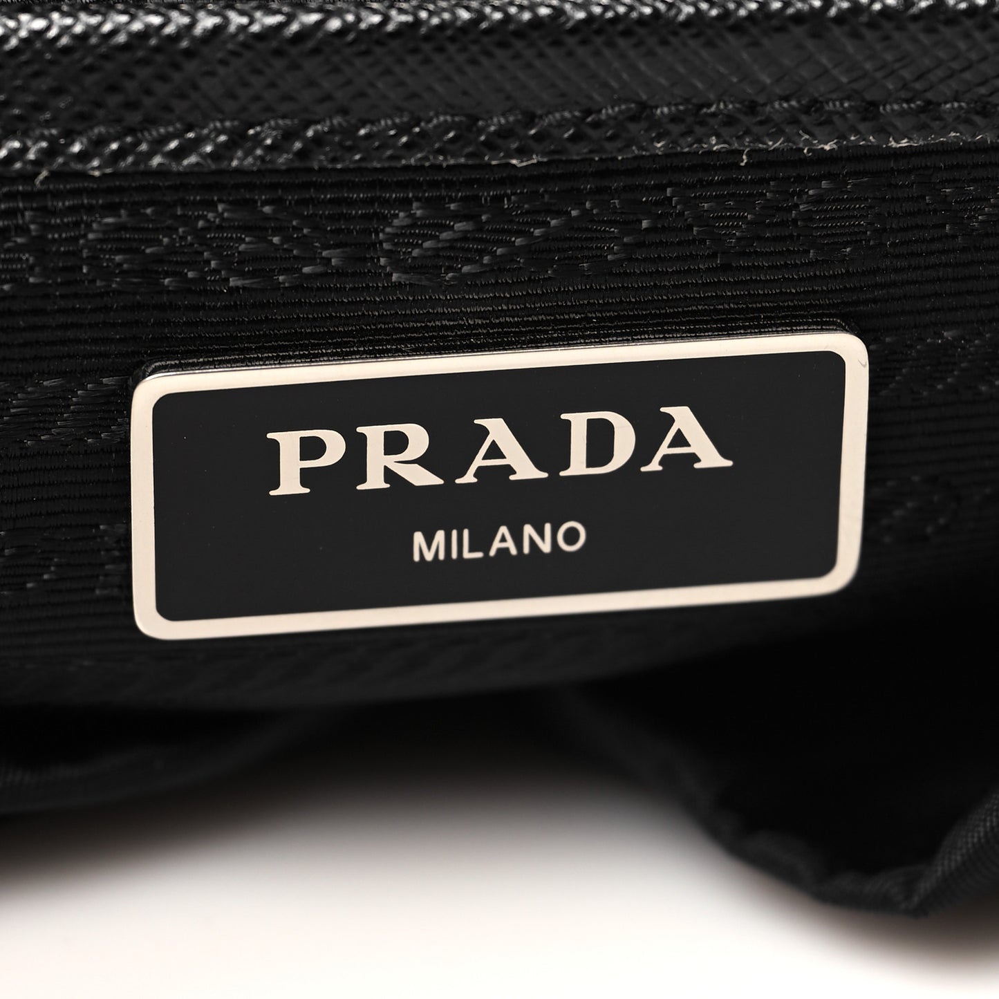 Tessuto Nylon Saffiano Vela Backpack Black