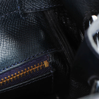 Hermes Courchevel Kelly Retourne 35 Bleu Marine 14 of 27