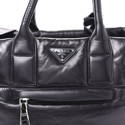 Prada Nappa Bomber Tote Black 6 of 10