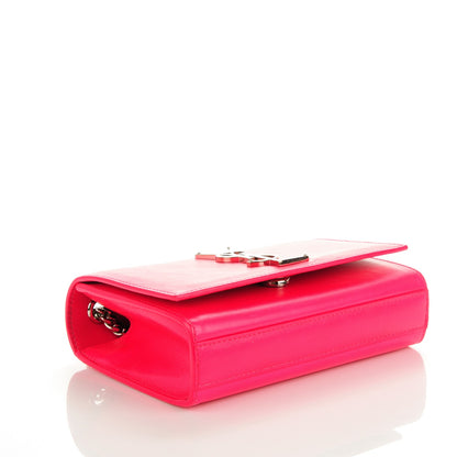 Saint Laurent Calfskin Small Classic Monogram Kate Satchel Neon Pink 3 of 7