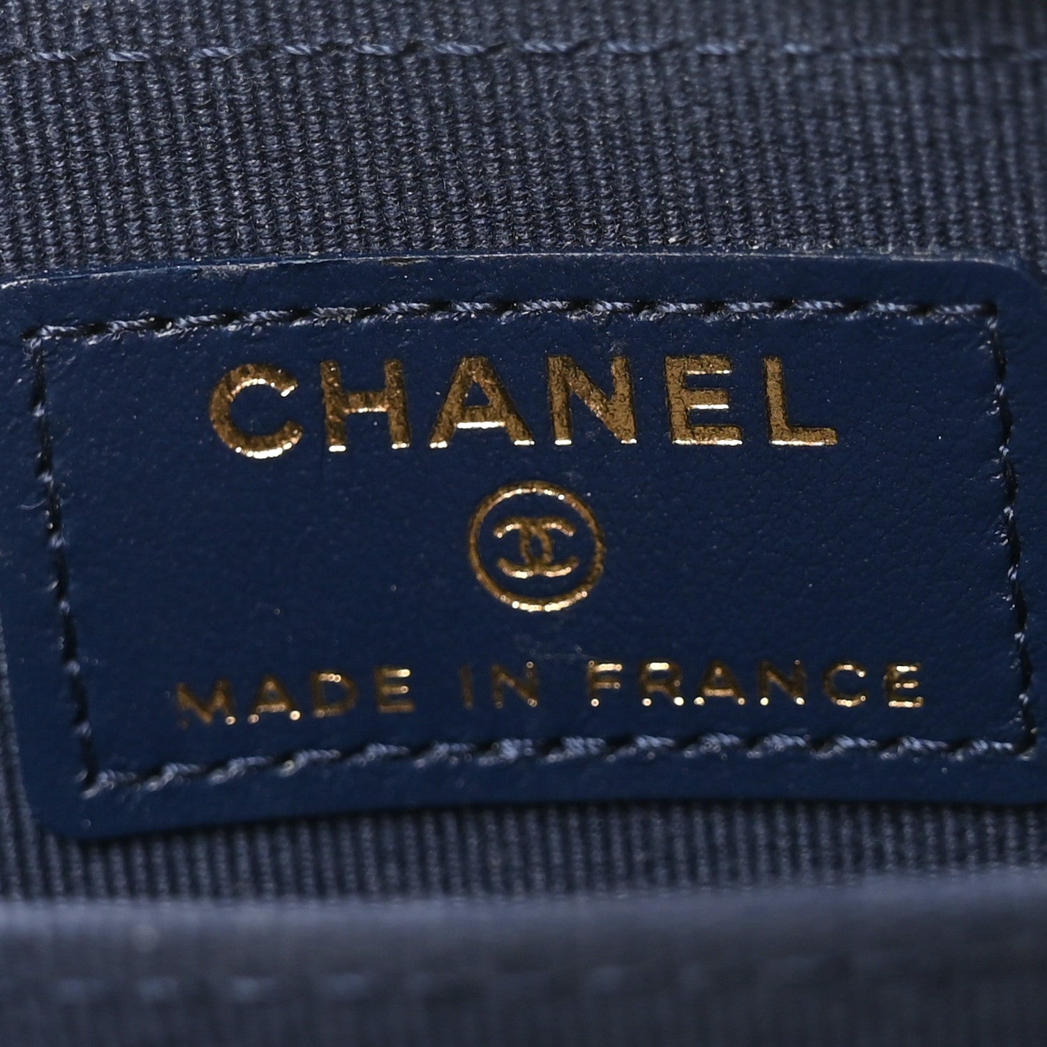 Chanel Caviar Quilted Zip Coin Purse Navy 6 of 8