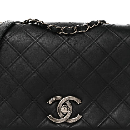 Chanel Calfskin Diamond Embossed New Chic Flap Black 8 of 10