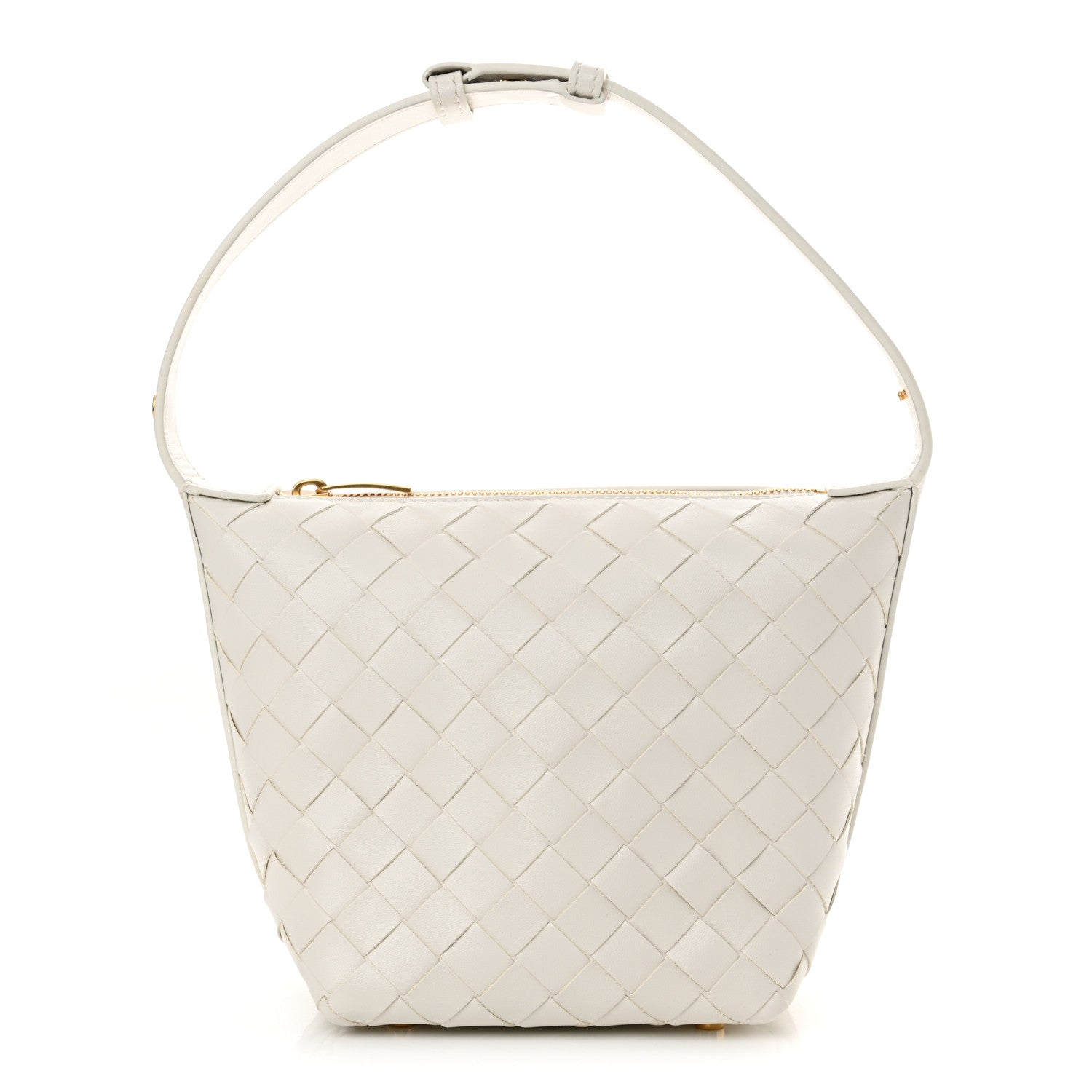 Bottega Veneta Calfskin Nappa Intrecciato Candy Wallace White 1 of 10