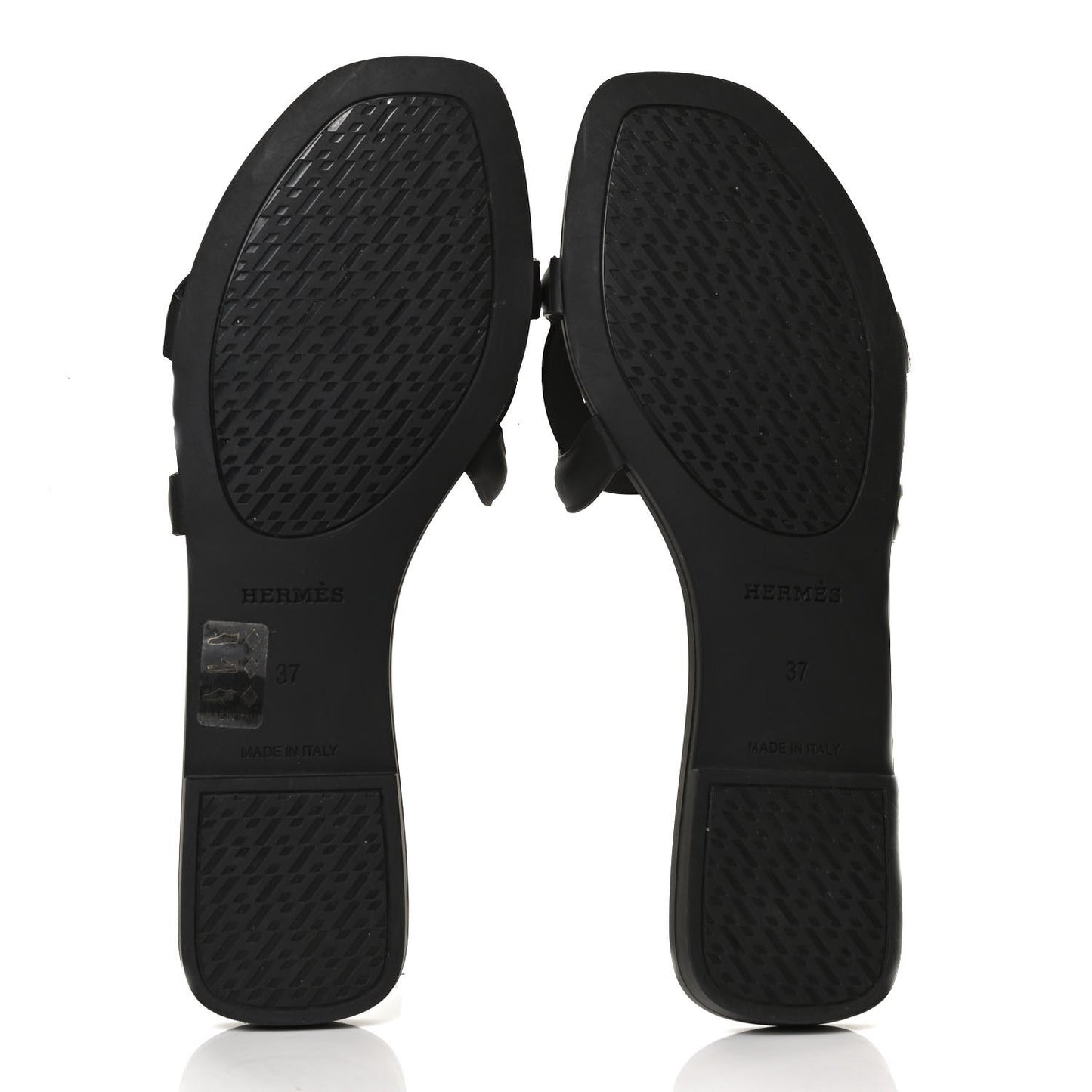 Rubber Aloha Sandals 37 Black
