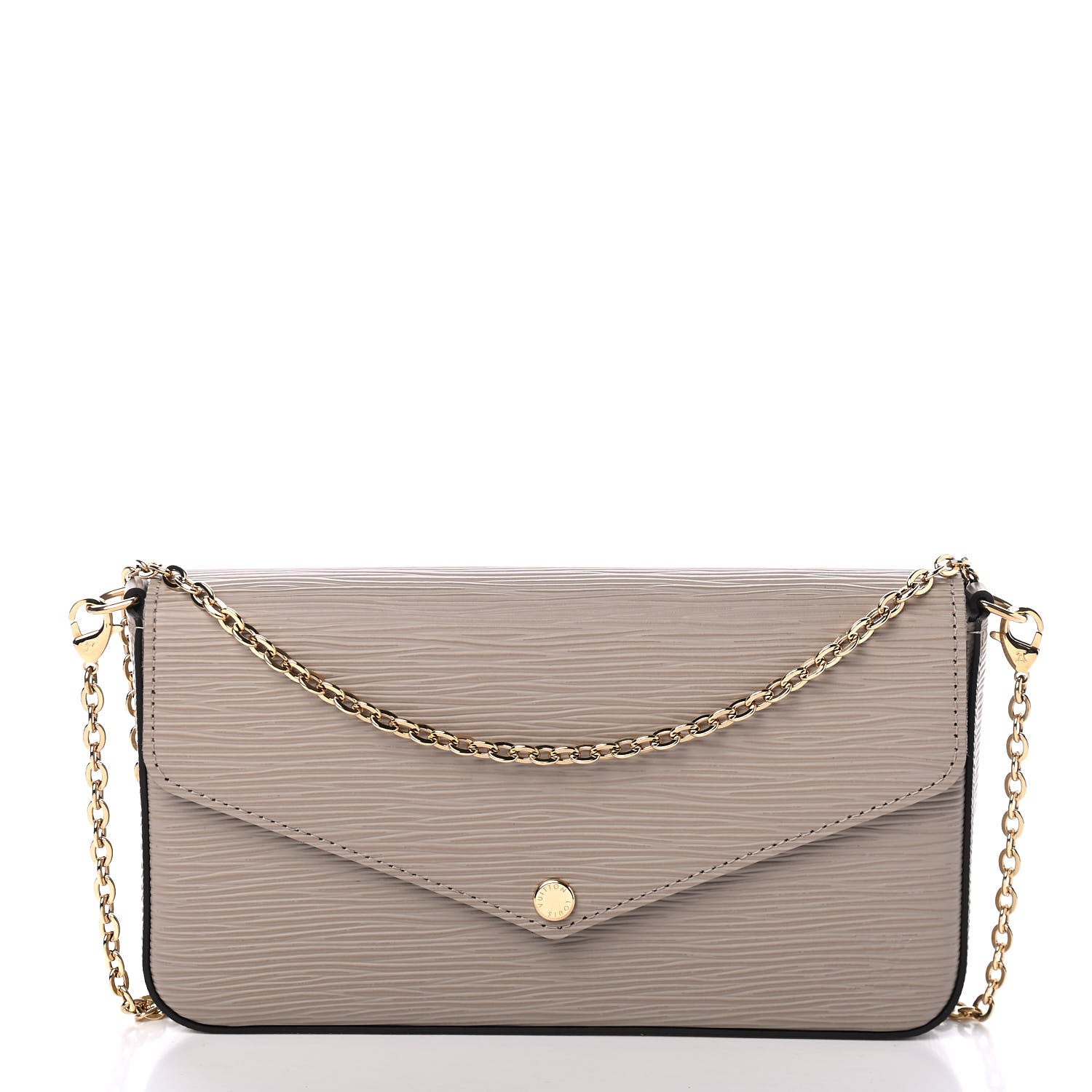 Louis Vuitton Epi Felicie Pochette Chain Wallet Galet 2 of 5
