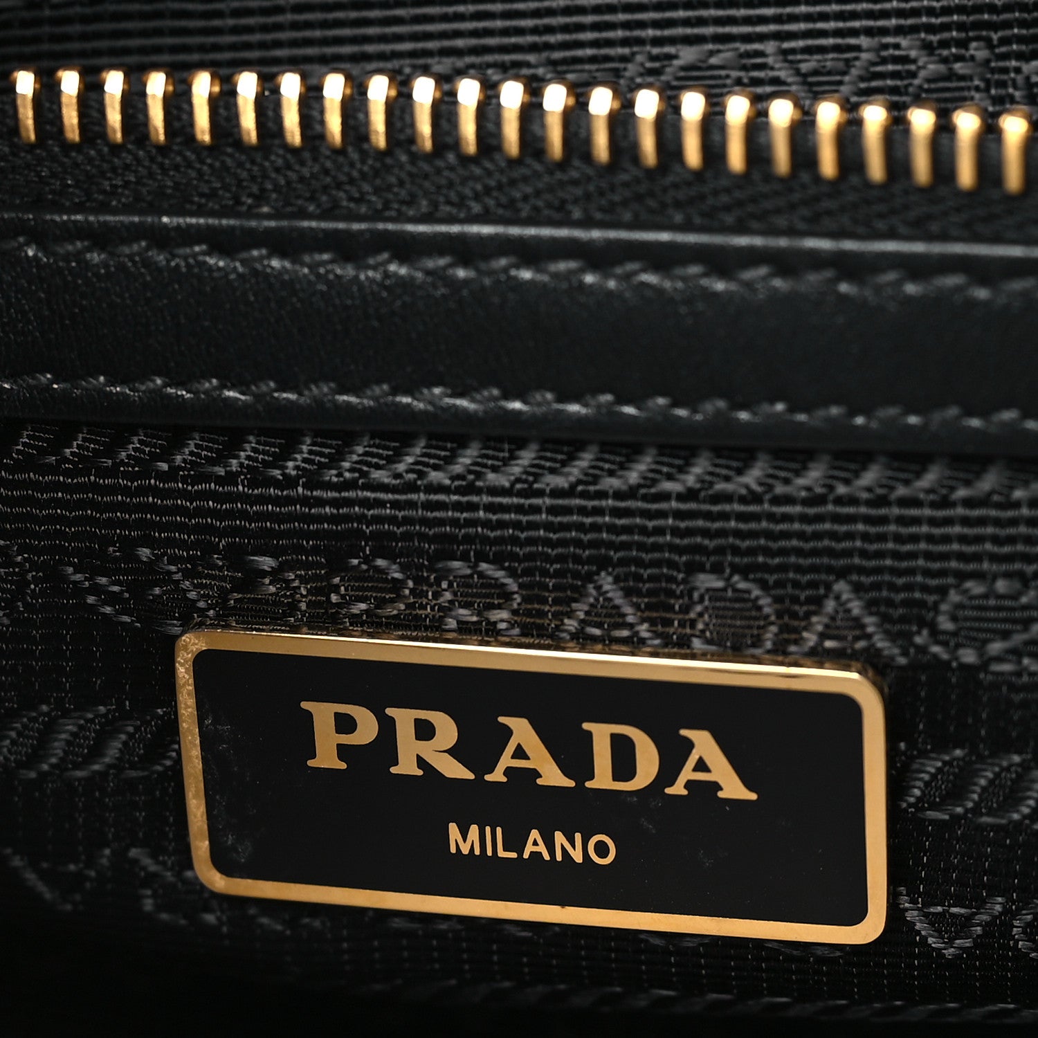 Prada Tessuto Nylon Soft Calfskin Tote Black 6 of 10