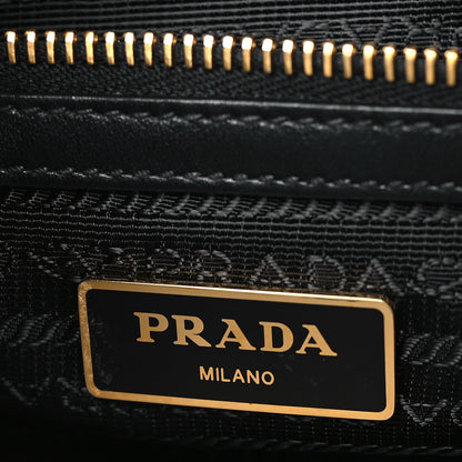 Prada Tessuto Nylon Soft Calfskin Tote Black 6 of 10