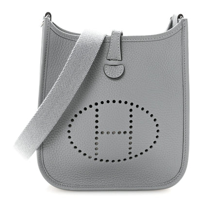 Hermes Taurillon Clemence Evelyne TPM Gris Pantin 1 of 11
