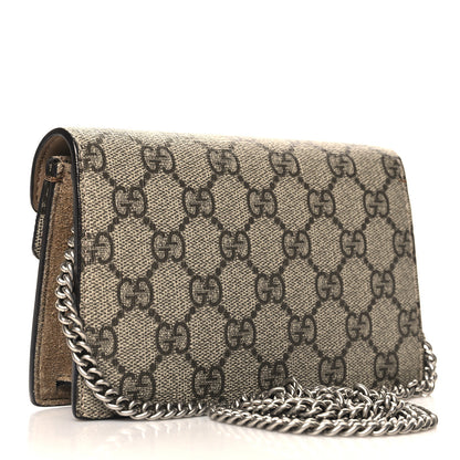 Gucci GG Supreme Monogram Super Mini Dionysus Shoulder Bag Taupe 3 of 9