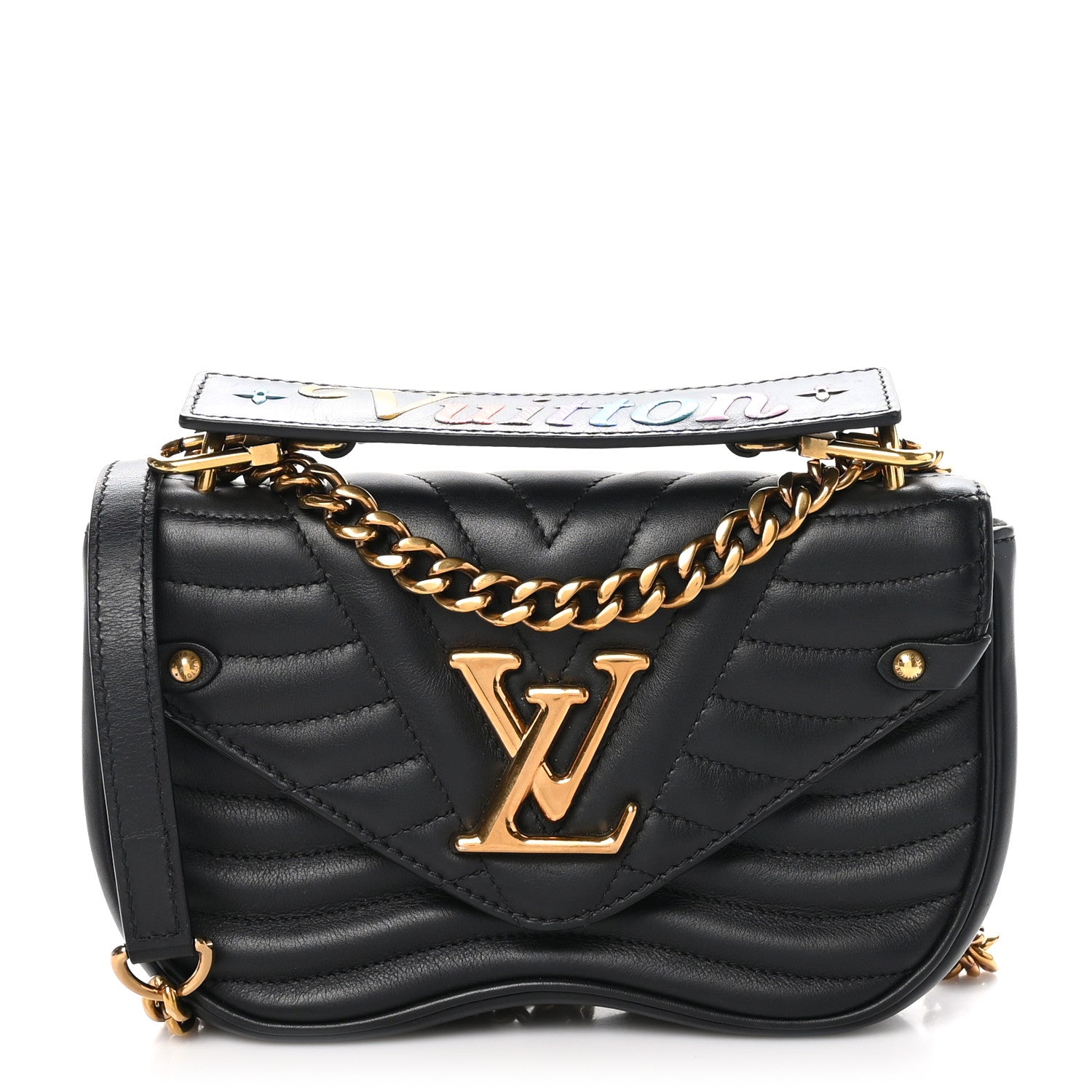 Louis Vuitton Calfskin New Wave Chain PM Black 1 of 11