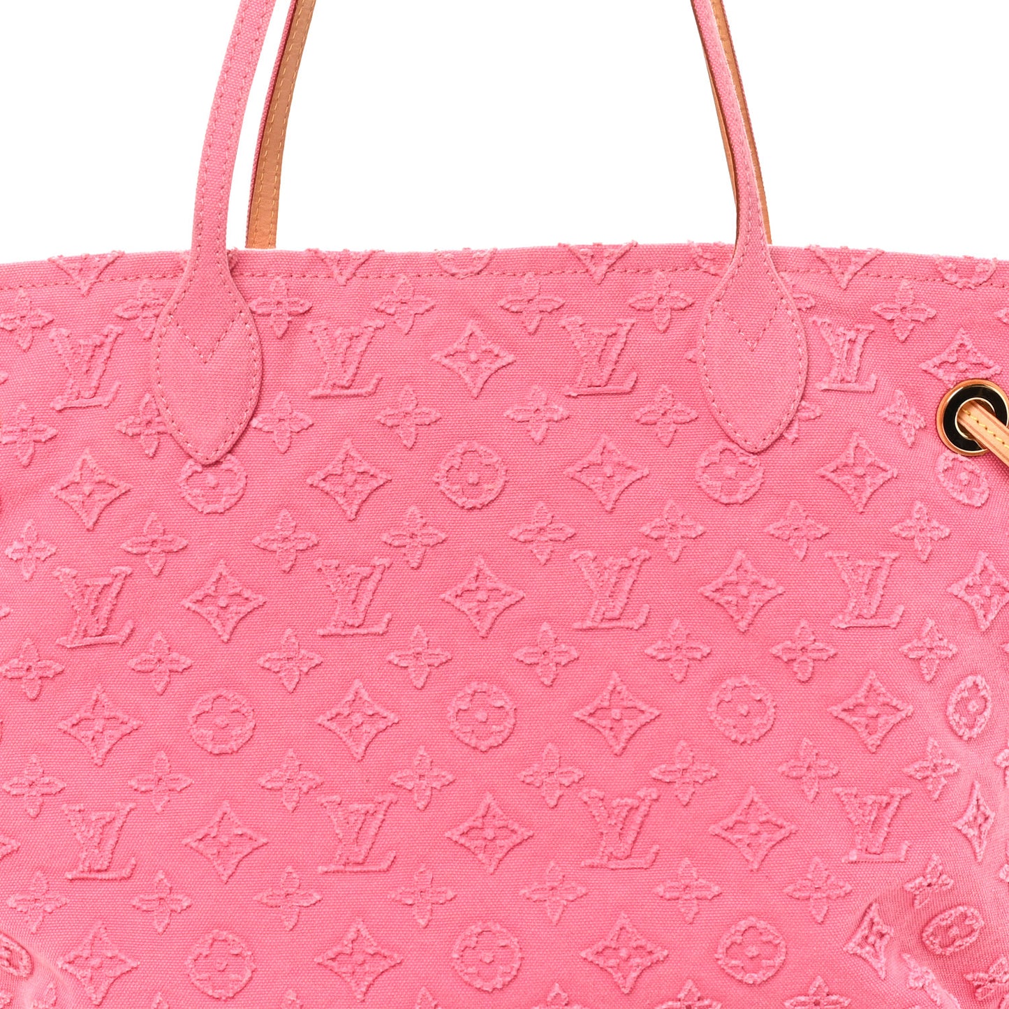 Monogram Denim Neverfull MM Rose