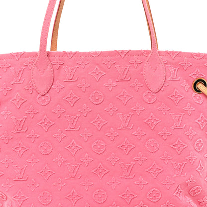 Louis Vuitton Monogram Denim Neverfull MM Rose 7 of 9