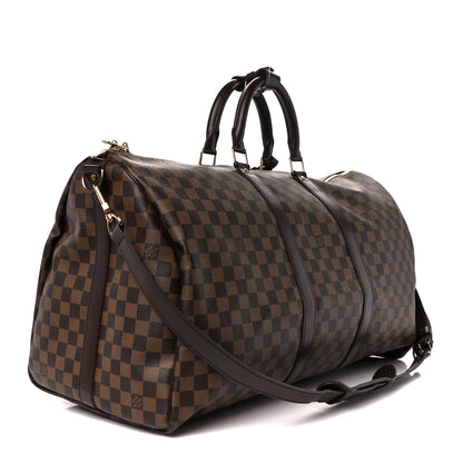 Louis Vuitton Damier Ebene Keepall Bandouliere 55 2 of 14