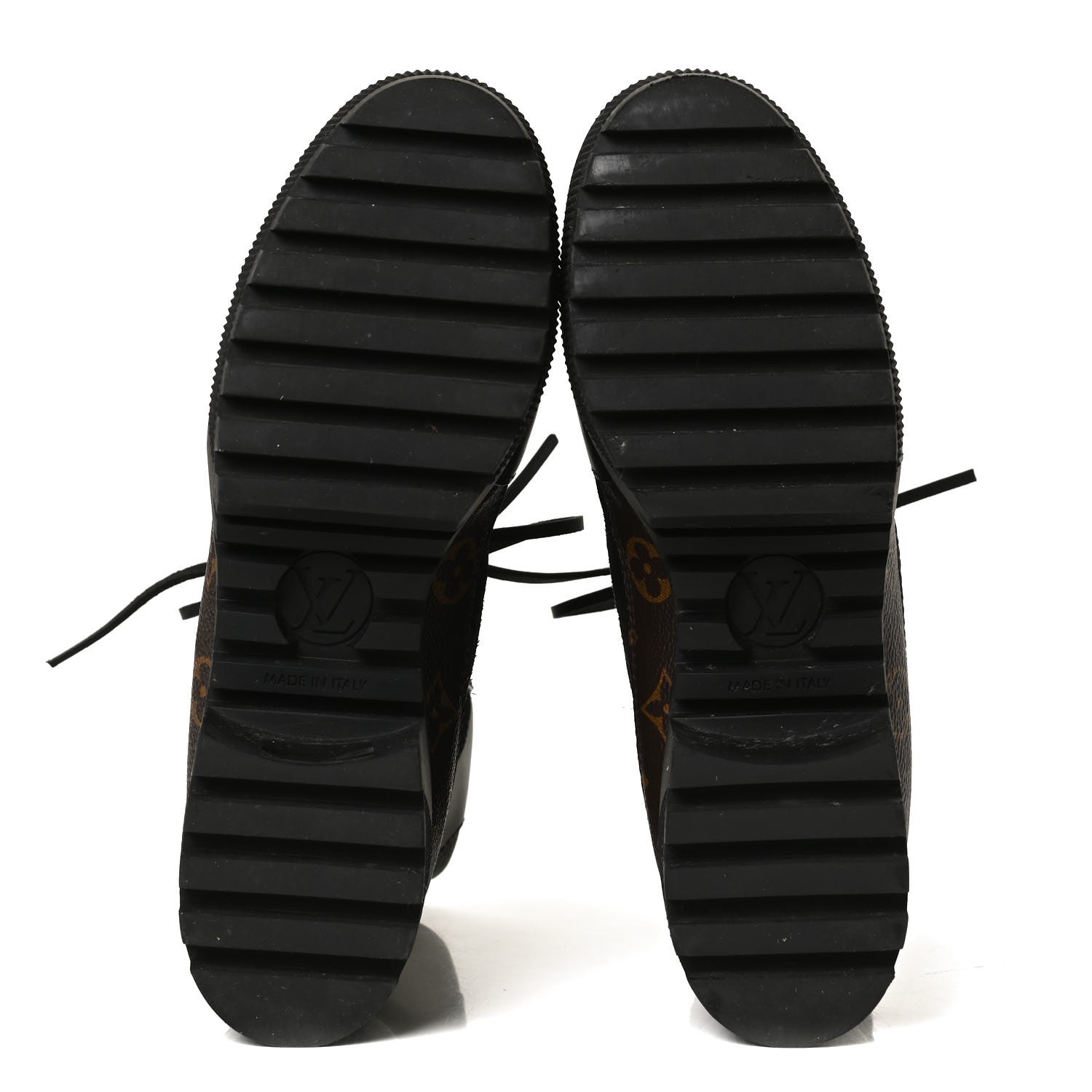 Louis Vuitton Suede Calfskin Monogram Laureate Platform Desert Boots 39 Black 7 of 14
