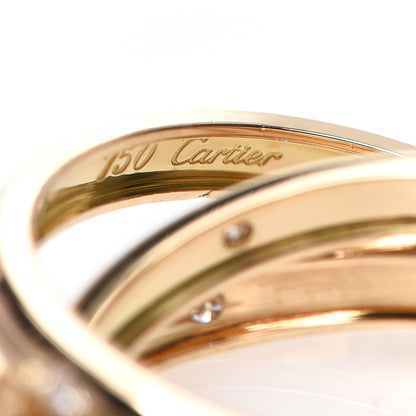 Cartier 18K Yellow Gold Diamond Constellation Trinity Ring 53 6.25 3 of 3