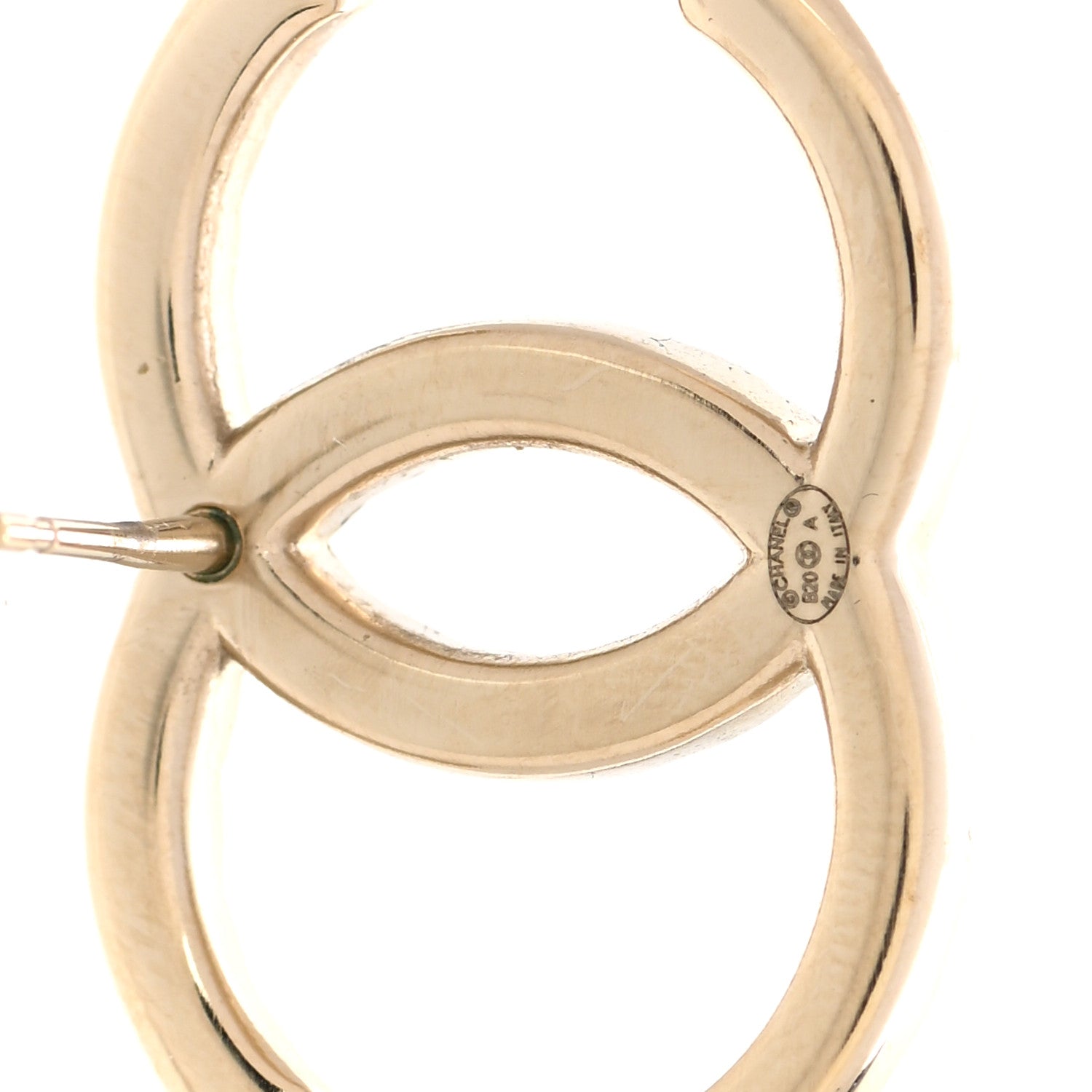 Chanel Baguette Crystal High Society CC Earrings Gold 4 of 5