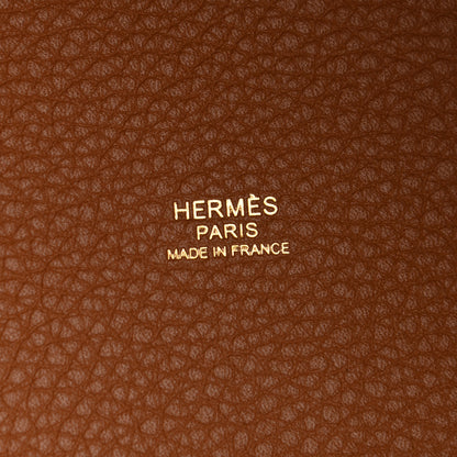 Hermes Taurillon Clemence Picotin Lock 18 PM Gold 5 of 10