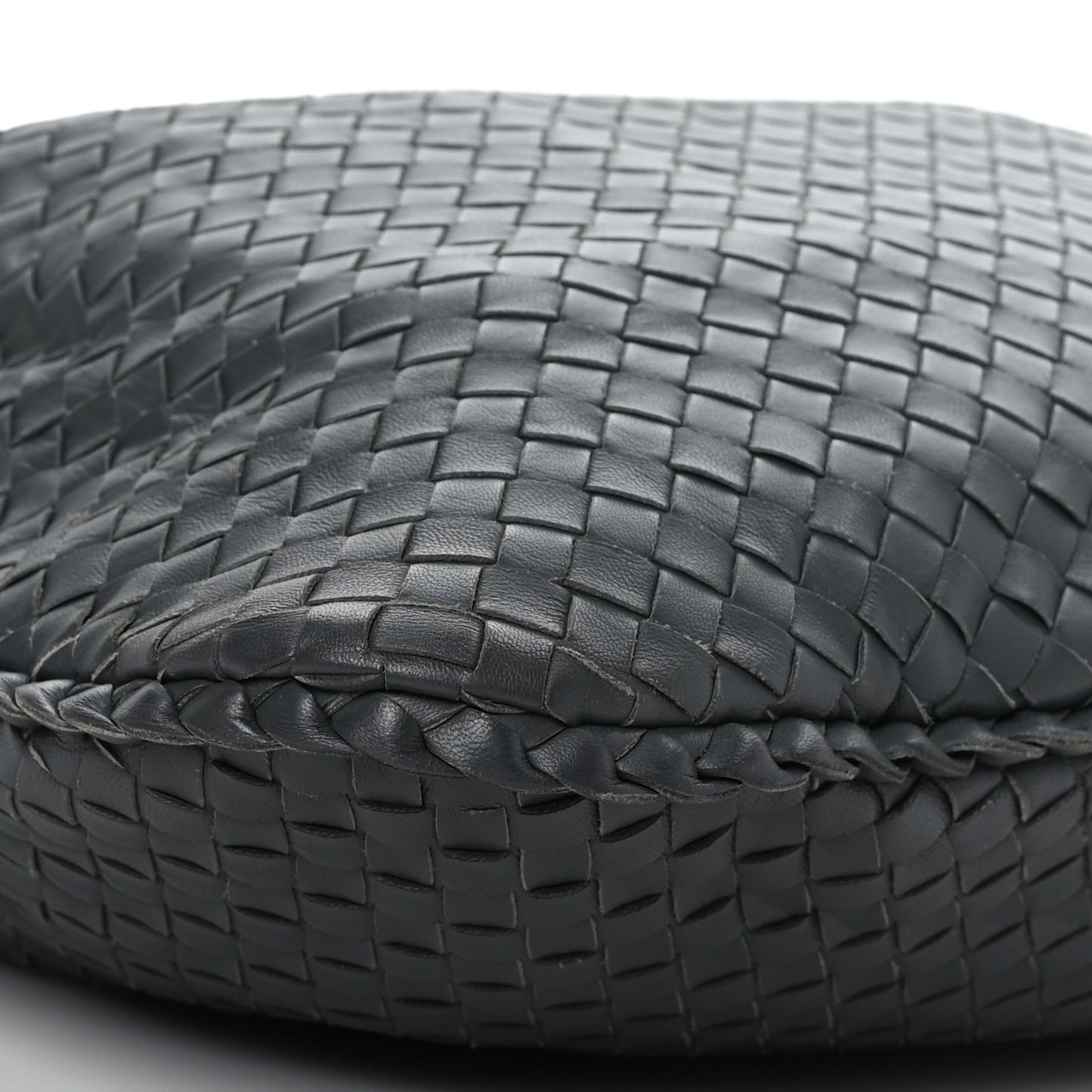 Nappa Intrecciato Large Veneta Hobo Grey