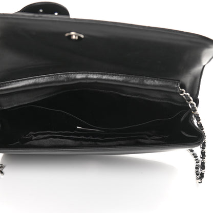 Chanel Lambskin Quilted Butterfly Clutch With Chain Black 5 of 14