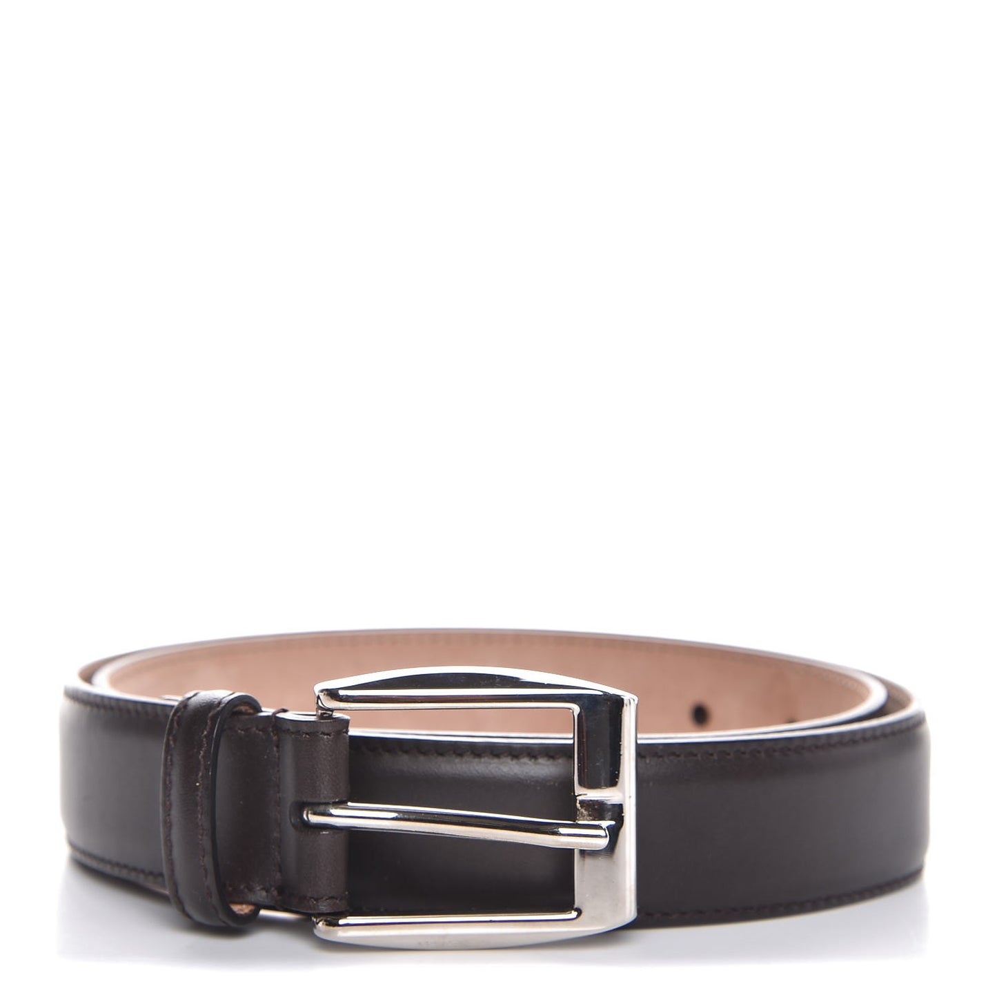 Calfskin Belt 80 32 Dark Brown
