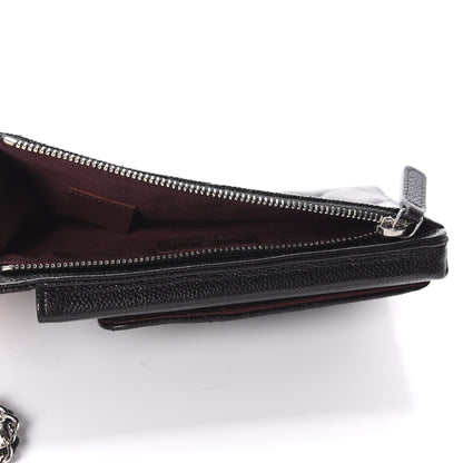 Chanel Caviar Quilted CC Phone Holder Black 6 of 12