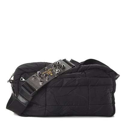 Prada Nylon Tessuto Impuntu Quilted Shoulder Bag Black 1 of 8