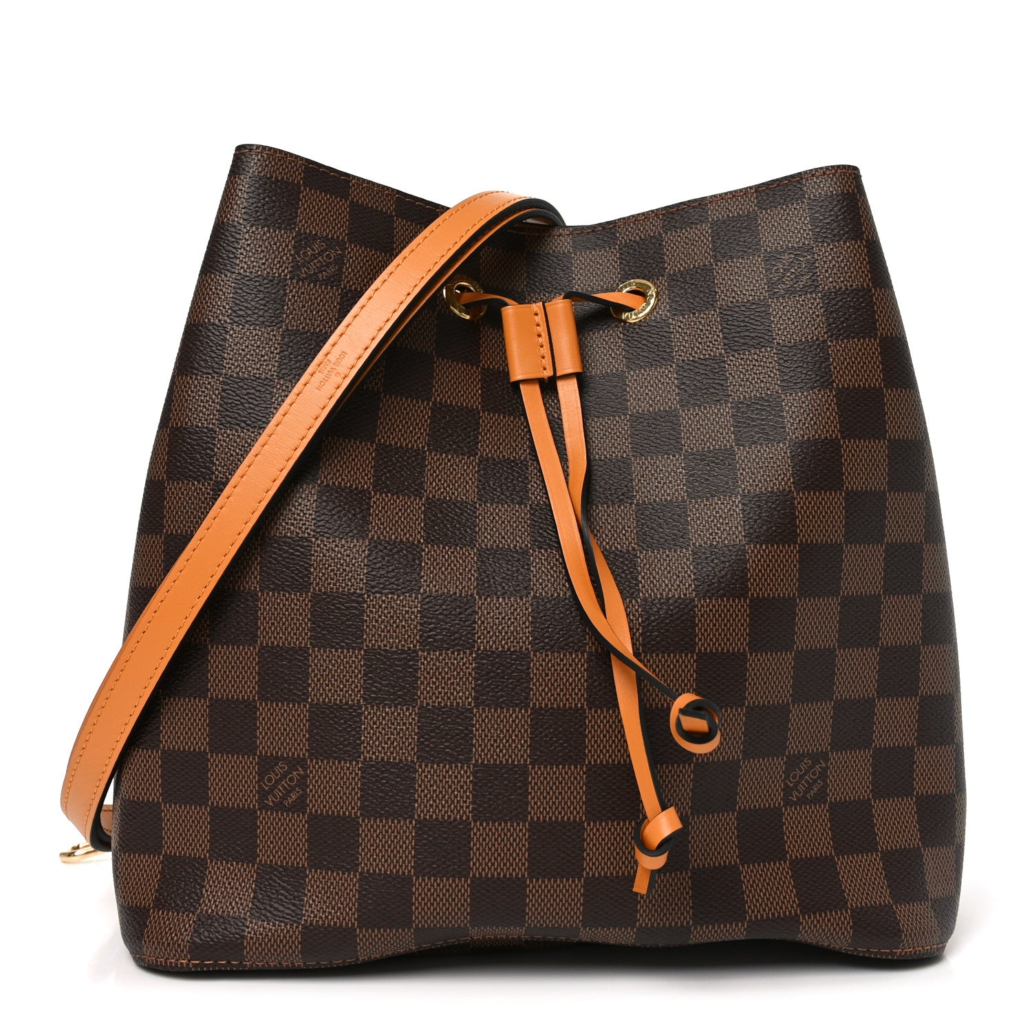 Louis Vuitton Damier Ebene Neonoe MM Safran 1 of 9