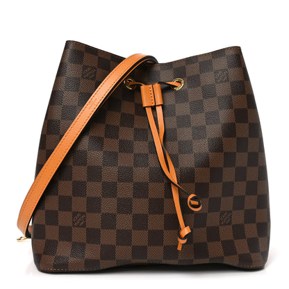 Louis Vuitton Damier Ebene Neonoe MM Safran 1 of 9