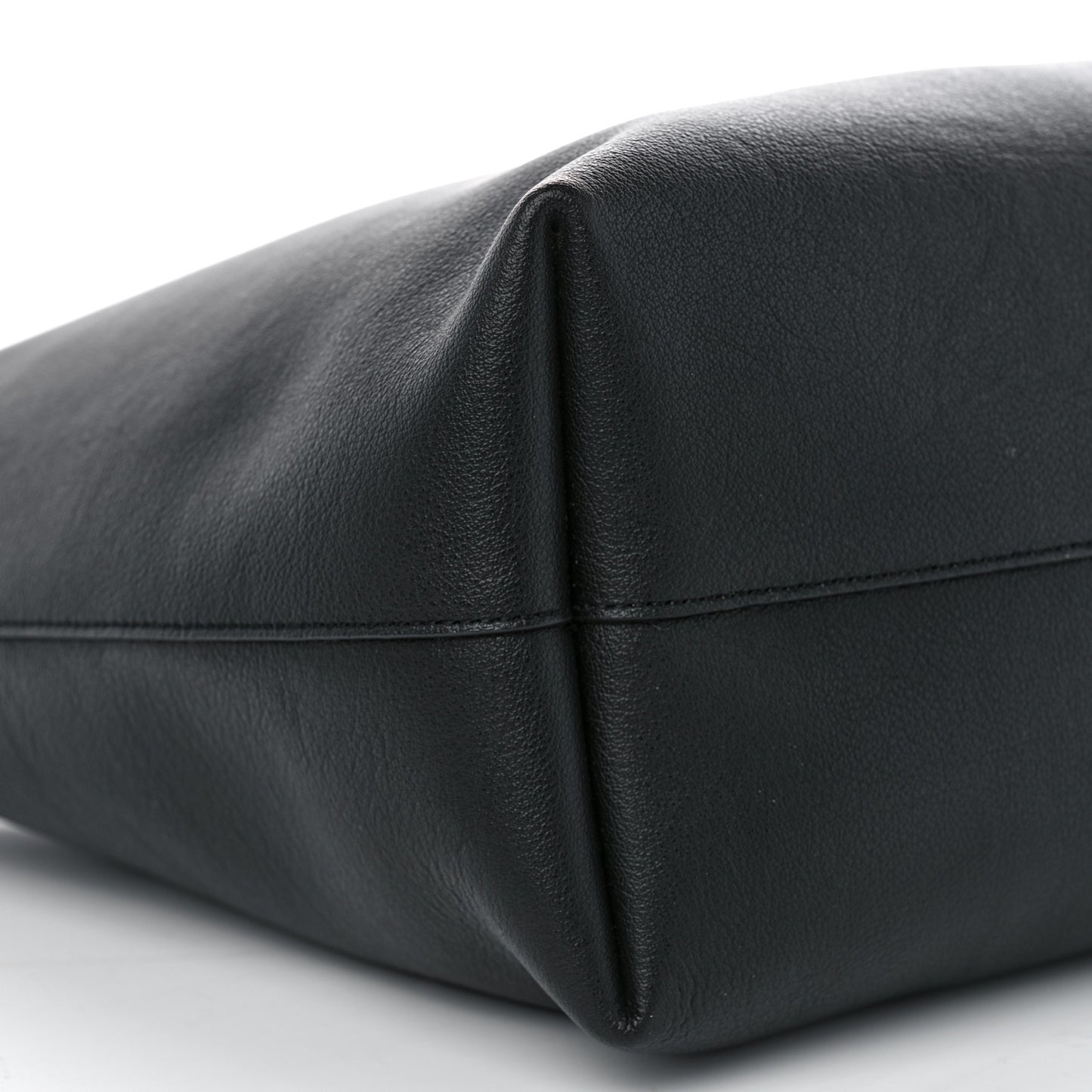 Calfskin Large Shopping Tote Black