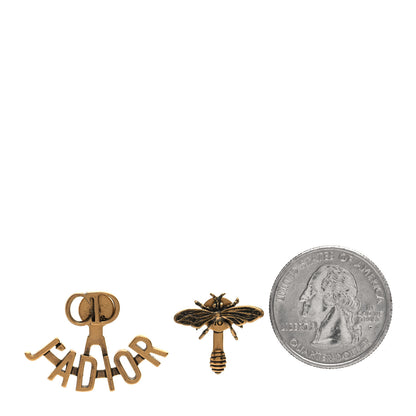 Christian Dior Metal J'Adior Earrings Aged Gold 2 of 5