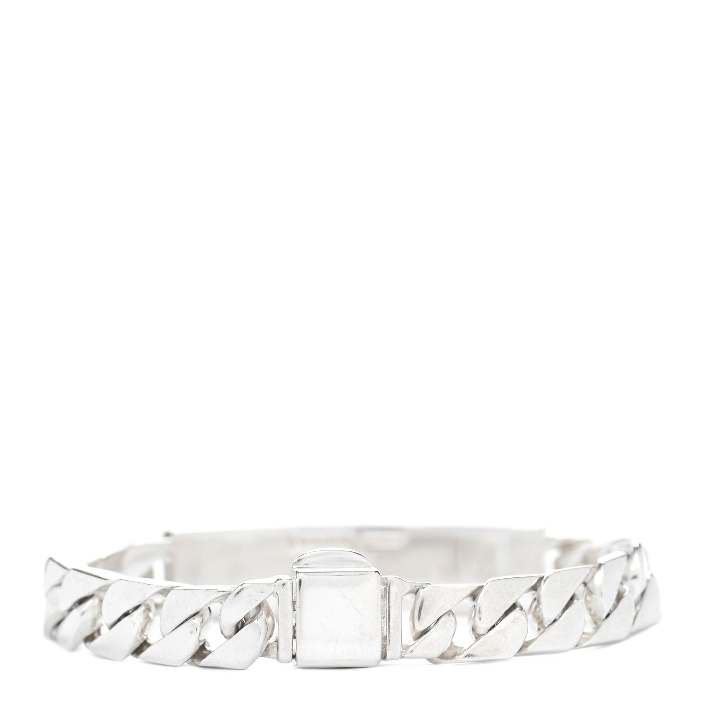 Sterling Silver Curb Link ID Bracelet