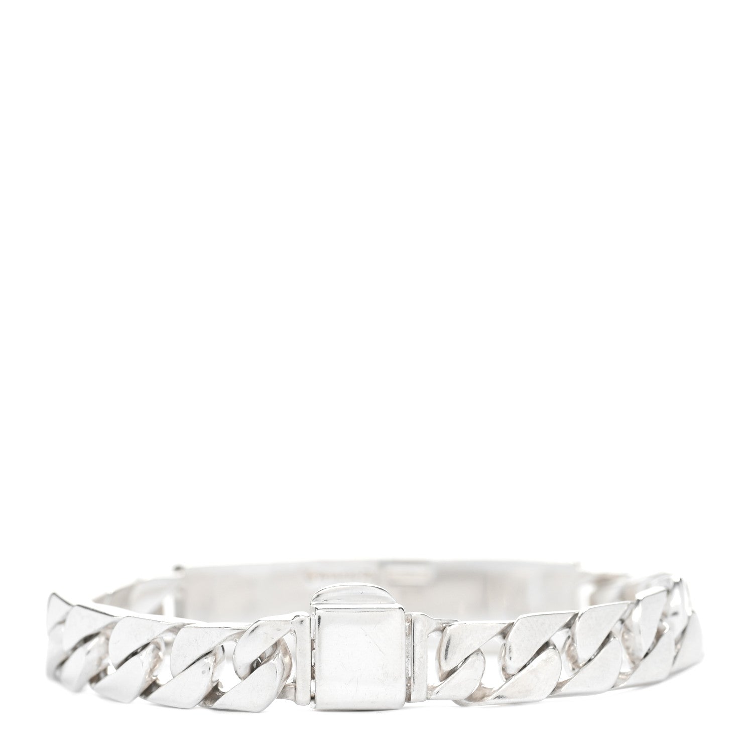 Tiffany Sterling Silver Curb Link ID Bracelet 2 of 4