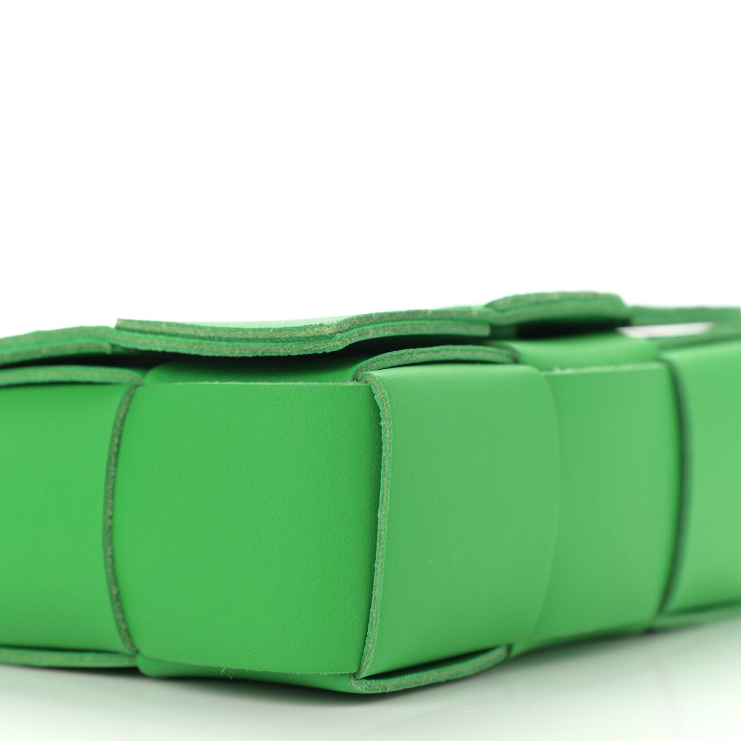 Lambskin Maxi Intrecciato Extra Mini Cassette Crossbody Bag Parakeet