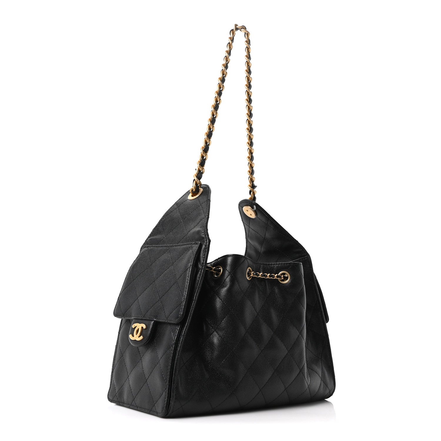 Chanel Caviar Quilted Small Chanel 25 Handbag Black 3 of 10