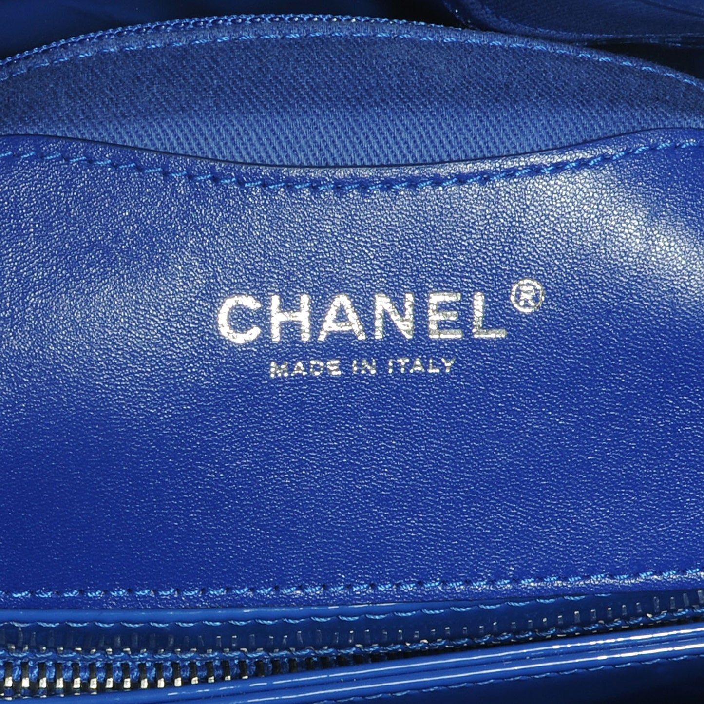 Patent Quilted Medium Just Mademoiselle Blue