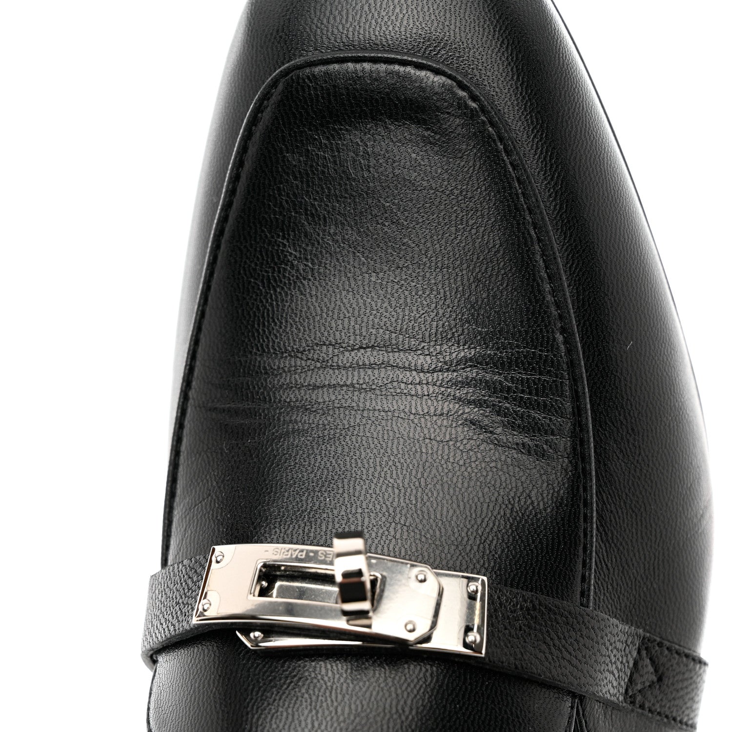 Hermes Goatskin Oz Mules 36.5 Black 9 of 13